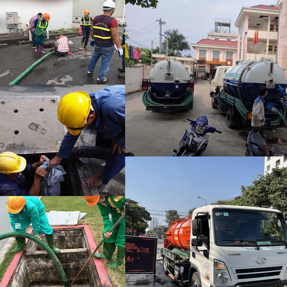 HÌNH ẢNH THI CÔNG HÚT HẦM CẦU TẠI TP.HCM